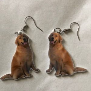 Great pierced dog earrings